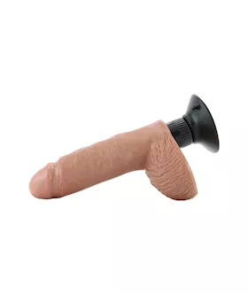 King Cock  7  Inch Vibrating Dildo With Balls