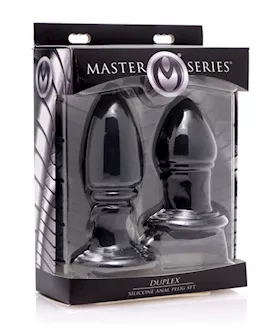 Duplex Silicone Anal Plug Set
