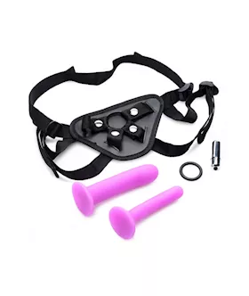 Double-g Deluxe Vibrating Strap On Kit