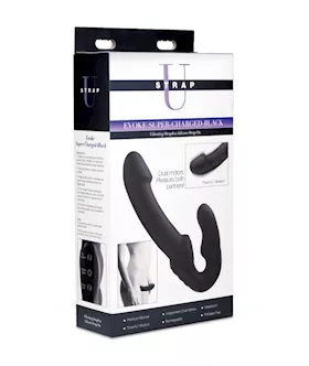 Evoke Rechargeable Vibrating Silicone Strapless Strap-on