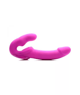 Evoke Rechargeable Vibrating Silicone Strapless Strap-on