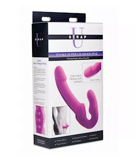 Evoke Rechargeable Vibrating Silicone Strapless Strap-on