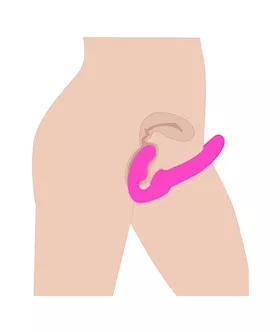 Evoke Rechargeable Vibrating Silicone Strapless Strap-on