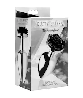 Booty Sparks Black Rose Butt Plug