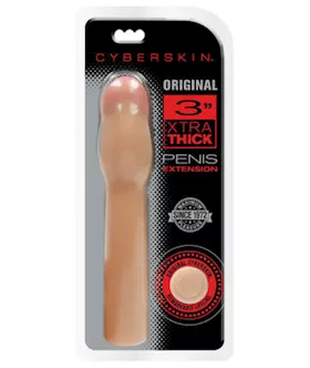 Cyberskin Original 3 Inch Xtra Thick Penis Extension Light