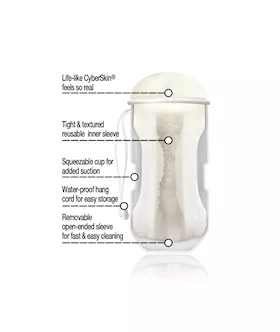 Cyberskin Vulcan Mouth Stroker W/cooling Glide Frost
