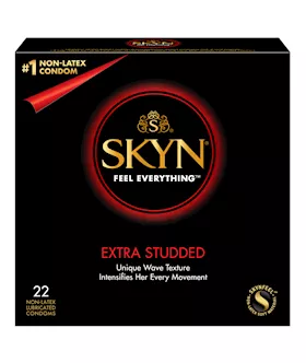 Lifestyles SKYN Extra Studded Condoms 22 Pack