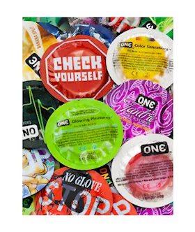 One Condoms Fun Mix Sampler 500 Pack