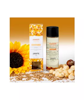 Organic Massage Oil With Stones Amber Jojoba