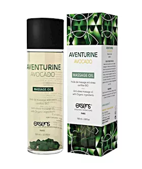 Organic Massage Oil With Stones Aventurine Avocado