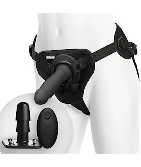 Vac-u-lock - Smooth Vibrating Remote Controlled Pleasure Set 