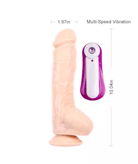 Alexander Lee Vibrating Dildo - 10 Inch