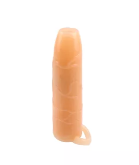 Real Feel Sleeve Penis Extender With Ball Strap