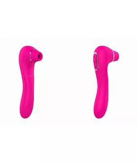 Double Ended Vibrating Dildo And Clitoral Sucker