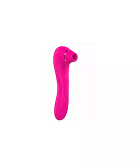 Double Ended Vibrating Dildo And Clitoral Sucker