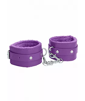 Ouch! Plush Leather Ankle Cuffs 