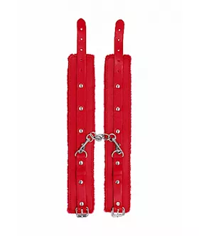 Ouch! Plush Leather Ankle Cuffs 