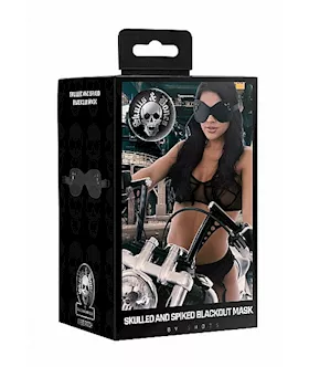 Ouch! Skulls And Bones - Large Eye Mask With Skulls & Spikes 
