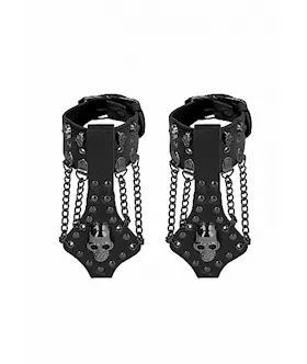 Ouch! Skulls And Bones - Handcuffs With Skulls & Chains 