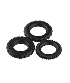 Silicone Cock Rings - 3 Pack