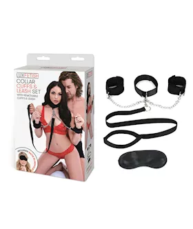 Collar Cuffs And Leash Set