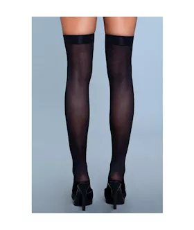 Opaque Nylon Thigh Highs