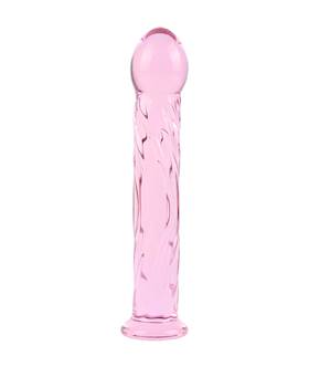 Lucent Pinky Swirls Glass Massager 