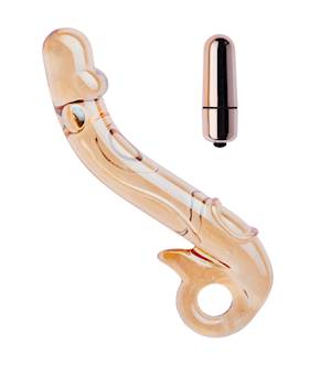 Lucent Nessa Vibrating Glass Massager - 7 Inch