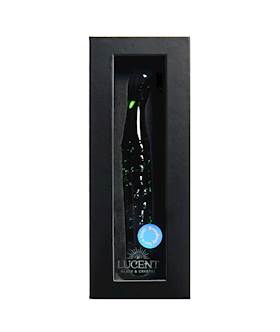 Lucent Verde Bubble Glass Massager - 7.8 Inch