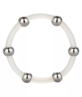 Steel Beaded Silicone CRing