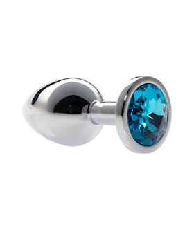 Kink Range Alloy Gem Butt Plug - 3.2 Inch