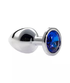 Kink Range Alloy Gem Butt Plug - 3.2 Inch