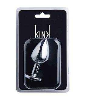 Kink Range Alloy Gem Butt Plug - 3.2 Inch