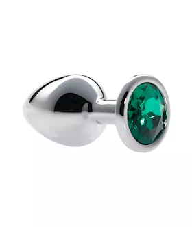 Kink Range Alloy Gem Butt Plug - 3.2 Inch
