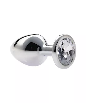 Kink Range Alloy Gem Butt Plug - 3.2 Inch