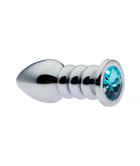 KinKi Ribbed Gemmed Butt Plug