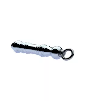 Kink Range Metal Phallic Plug with Ring