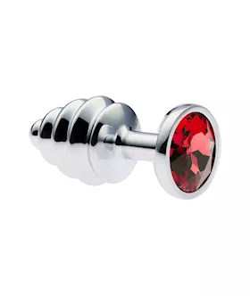 KinKi Ridged Jewelled Anal Plug