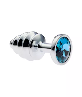 KinKi Ridged Jewelled Anal Plug