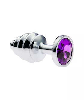 KinKi Ridged Jewelled Anal Plug