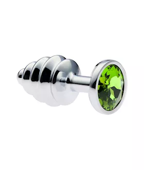 KinKi Ridged Jewelled Anal Plug