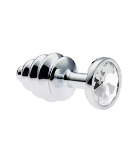 KinKi Ridged Jewelled Anal Plug