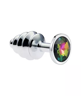 KinKi Ridged Jewelled Anal Plug