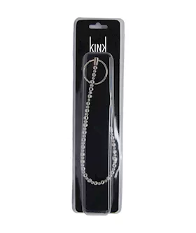 Kink Range Metal Ring Beaded Penis Plug - 12.9 Inch