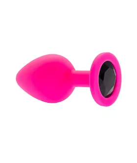 Kink Range Silicone Gemmed Butt Plug - 3.1 Inch