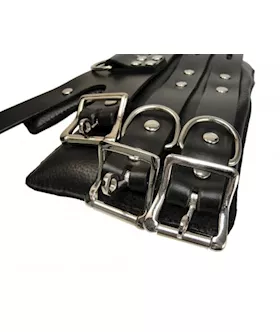 Strict Leather Four Buckle Suspension Cuffs