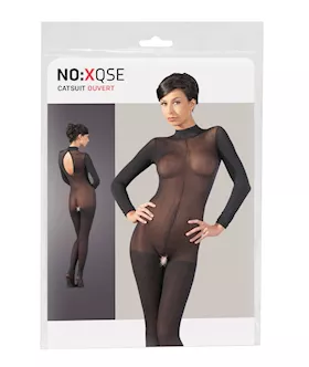 Catsuit With Lace Collar M/l