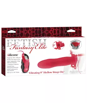 Fetish Fantasy Elite Vibrating 9 Hollow Strap-on