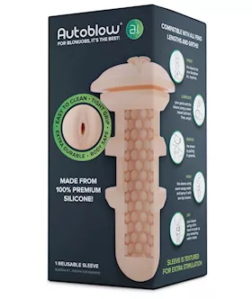 Autoblow A.i. Silicone Vagina Sleeve - White