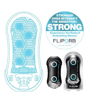 Tenga Flip Orb Strong Blue Rush - Strong Cup